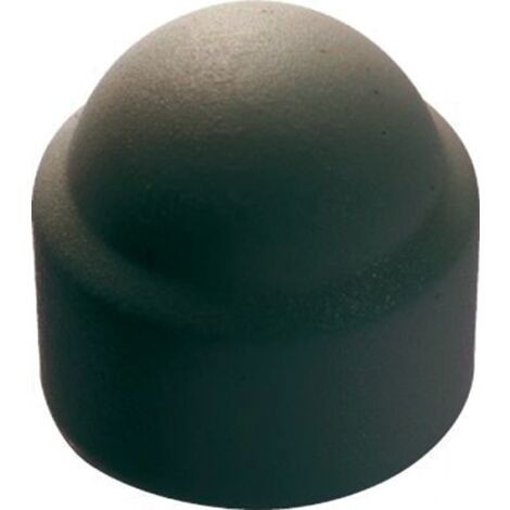 Caja de 100 tapones de tuerca hexagonales negros Ø 10mm ACTON - 8560010