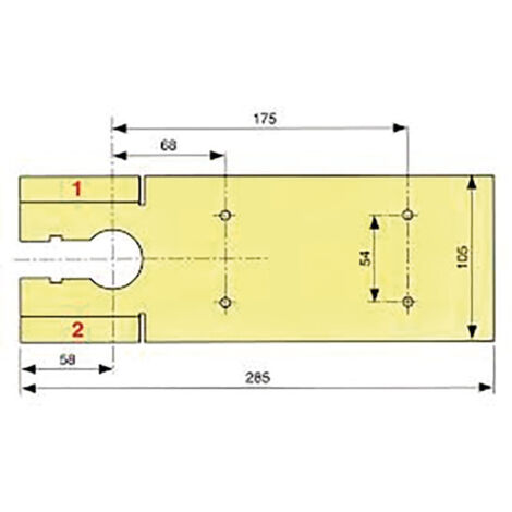 Tapa estándar 285x105 mm SEVAX acero inoxidable cepillado - SN313925