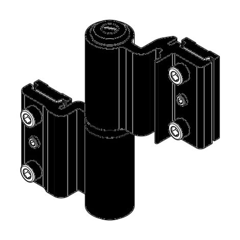 Bisagra de pinza FAPIM de aluminio negro 5511I para puertas pesadas - 5511I-37