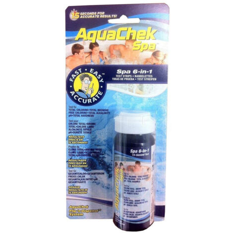 50 Tiras reactivas AQUACHECK Spa 6 en 1 - 552244