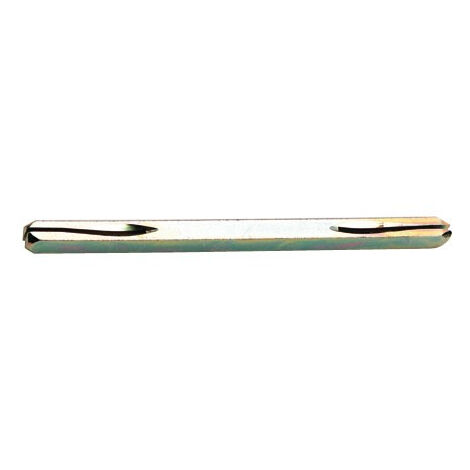 Varilla cuadrada CADAP 7 x 170 mm, ranurada y avellanada por ambos lados, para tornillos de punta - C7X170TF