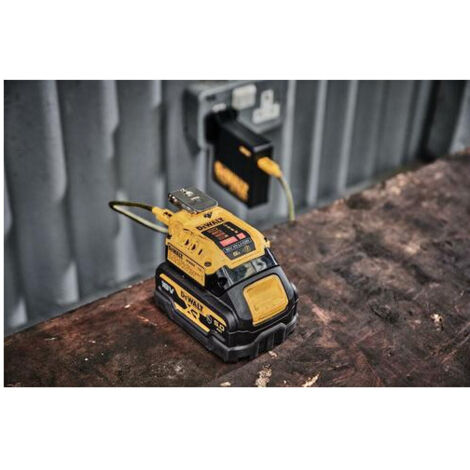 Dewalt DCB094K: Juego De 2 Guías USB-C Y Cables Portacables | Carga Rápida Para Tu Batería Dewalt 20V