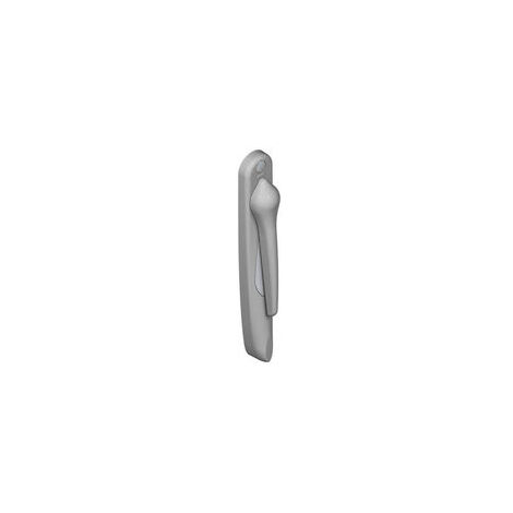 Tirador 20° exterior proyección reducida CRUZADO DS - Gris inox claro - Izquierda - DS5510-G870