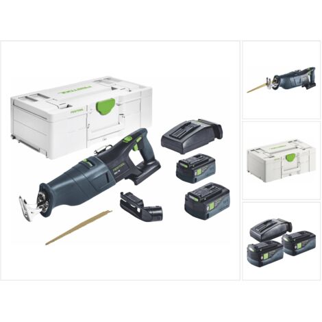 Sierra de sable sin cable FESTOOL RSC 18 5.0 EB-Plus + 2 baterías 5.0 Ah - 576948