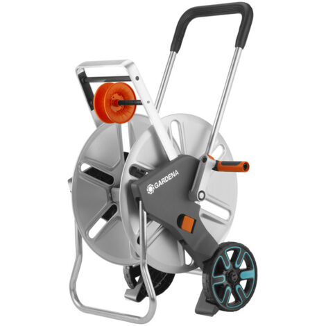 GARDENA Carro portamangueras de metal con ruedas, sin manguera CleverRoll L Easy (18550-20)