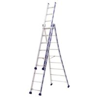 Escalera transformable platinium 3 tramos - TUBESCA - 2m38/5m18 - 02443608