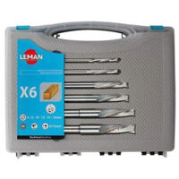 Leman - Juego de 6 brocas helicoidales para morder a la derecha - 322.500.00