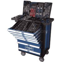 Carro de taller móvil SCHEPPACH 7 cajones carga máxima 450 kg con 263 herramientas - TW1000 - 5909304900