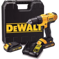Taladro atornillador 18V XR - DEWALT - con 2 baterías de 18V 1,5 Ah - cargador - maletín - DCD771S2-QW