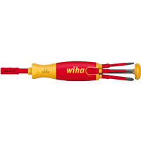 Wiha Destornillador con cargador LiftUp electric Phillips, PlusMinus/Pozidriv, ranurado con 6 slimBits (38611)