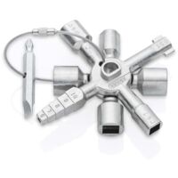 KNIPEX 00 11 01 TwinKey® Llaves para armarios de control para armarios y sistemas de paso estándar 92 mm