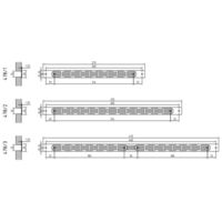 RENSON 478/3 rejilla plana de aluminio - 475 mm - plata F1 - 00047831