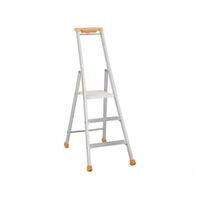 Tubesca - Escalera de aluminio anodizado 3 peldaños Altura. Max 2,66m - MP PRO 2370003