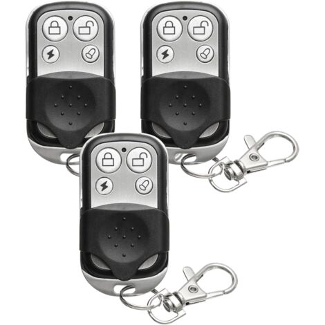 Daewoo Security - Pack de 3 télécommandes WRC305 - Petite & pratique, vous permet d'armer, désarmer et passer en mode maison, votre système - Compatible Touch, Touch XL & Vigilia