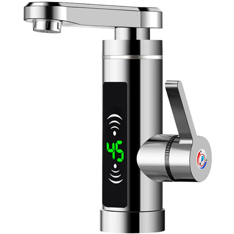 Rubinetto Acqua Calda Istantanea 3000W Con Display LED, Riscalda In 3 Secondi, Per Cucina E Bagno