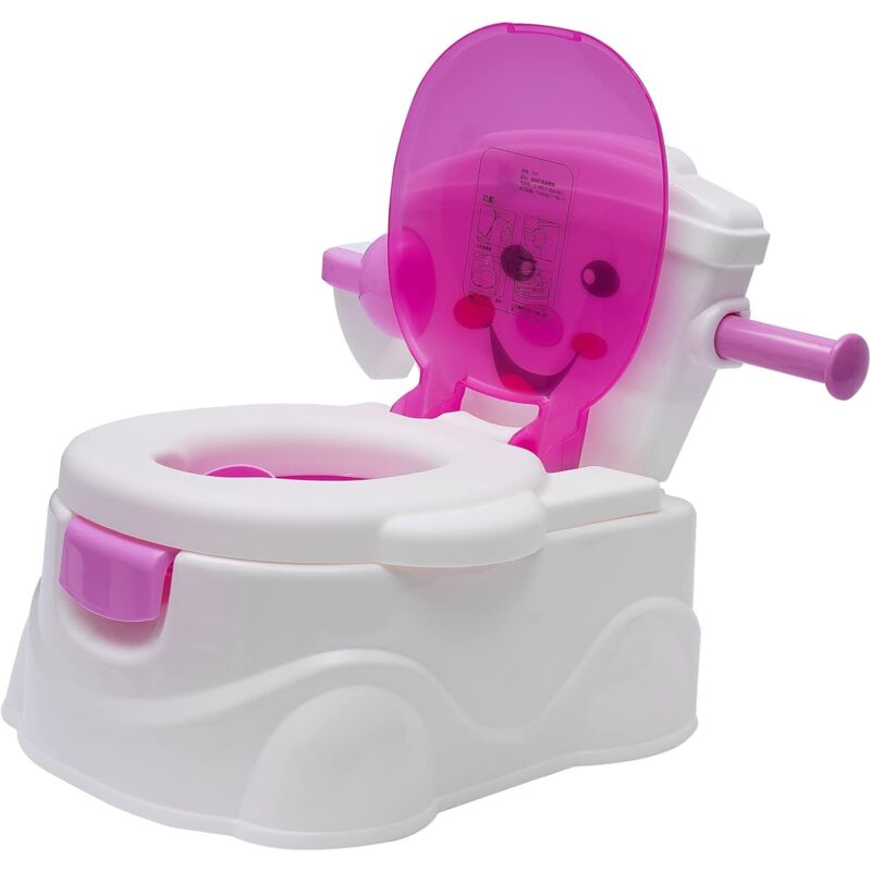 Sedile WC Per Bambini, Riduttore WC, Cuscino Antiscivolo E Antispruzzo Sgabello Per Scale Wc Per Bambini Regolabile In Altezza Rosa 97675688
