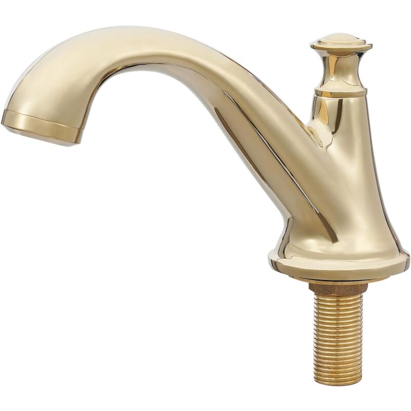 Delta Albion Rubinetto Da Bagno 3 Fori Oro – Miscelatore A 2 Maniglie Con Scarico Pop-Up, Garanzia A Vita