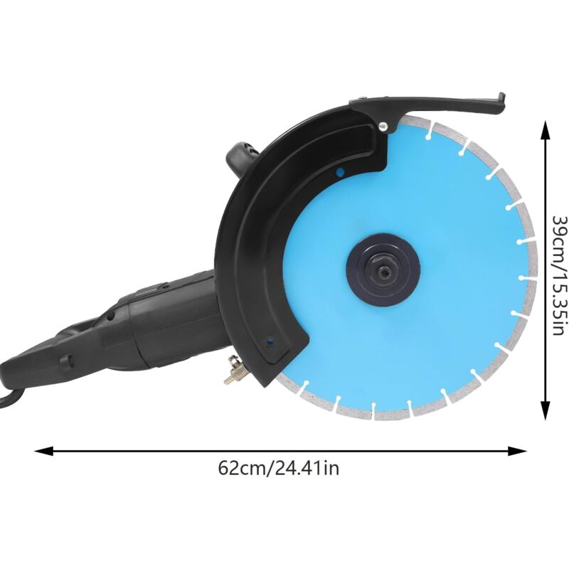 Sega Elettrica Esyogen 3000W - Taglio Mattoni, Marmo, Cemento | Lama Diamante 35cm, Profondità 13.5cm - Foto 5