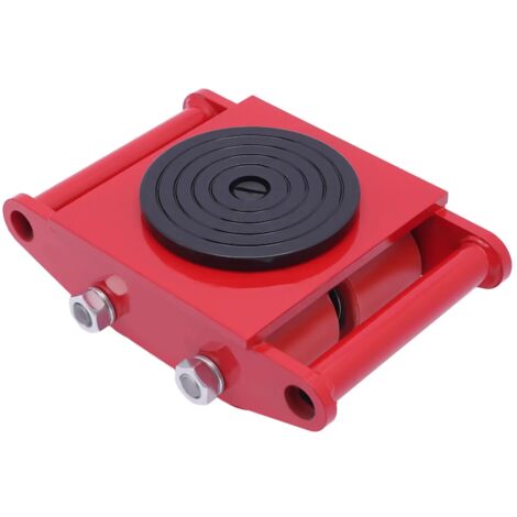 Carrello Trasportatore Per Macchinari 8 Tonnellate - 6 Ruote Gialle Antiscivolo, Rotazione 360° - Foto 9