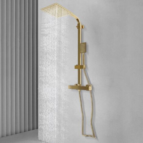 Rubinetto da doccia, funzione doccetta per bagno, sistema doccia, termostato, doccia a pioggia, set doccia a pioggia, soffione doccia a pioggia, set doccia
