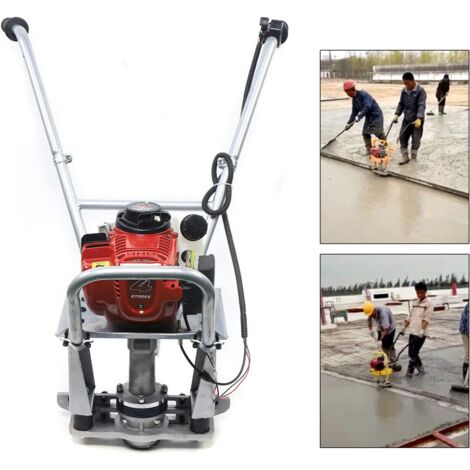 Vibratore per calcestruzzo in alluminio, a 4 tempi, 900 W, vibratore per cemento 35,8 CC, 9500 – 10000 volte/min, compressore per calcestruzzo, forza eccitante fino a 260 kg, con interruttore (senza r
