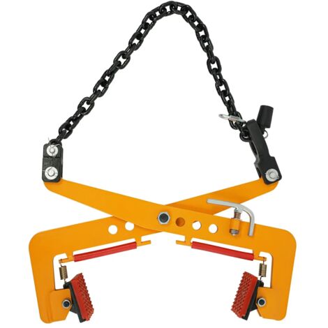 Pinza forestale, Pinze per bordi, pinza di sollevamento per marciapiede, supporto per pietra e marciapiede, pinza per pavimentazione, apertura regolabile (12-36 cm, 325 kg)