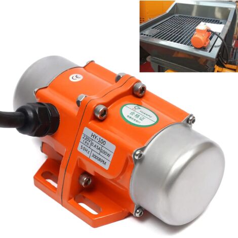 Vibratore a 1 fase, 100 W, motore di vibrazione asincronico, massaggiatore a mano per dispositivi meccanici, 3000 giri/min