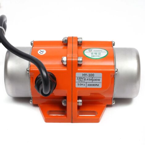 Motore multiuso, 100 W, 1 fase 3000 giri/min, motore a vibrazione, motore squilibrato, motore asincrono, vibratore per estrazione mineraria, metallurgia, carbone, elettricità, edilizia, chimica