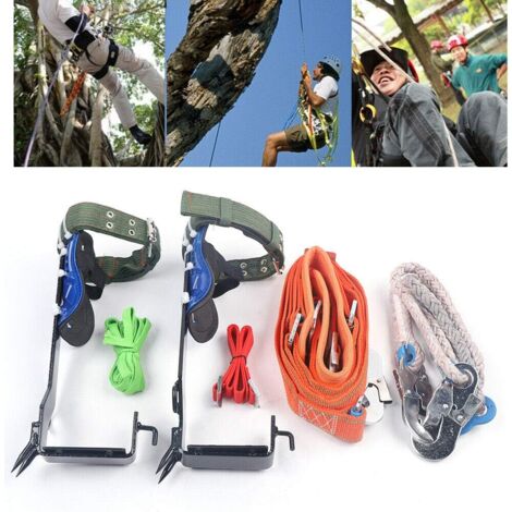Ramponi per saloni e saloni per arrampicata e arrampicata con cordino e cintura di sicurezza per alpinismo, arrampicata e arrampicata