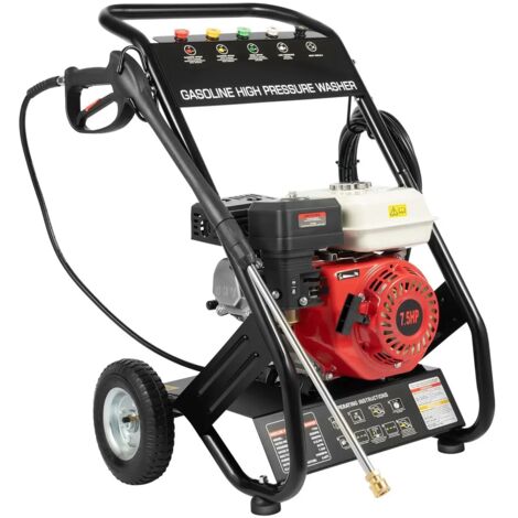 Idropulitrice a benzina, pulitrice a pressione, lavatrice 7,5 HP professionale, a benzina, a vapore per auto fattorie pavimentazione fabbriche ecc
