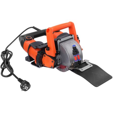 Fresa a parete 5200 W, 10500 giri/min, fresa a scanalatura, fresatrice da parete, fresatrice da parete in calcestruzzo, per il taglio di marmo, granito, calcestruzzo