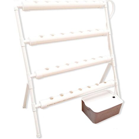 Kit di Coltivazione Idroponica, Sistemi di Kit di Coltivazione Idroponica 36 Fori Tubo Idroponico in PVC 32mm per Frutta Idroponica Verdure