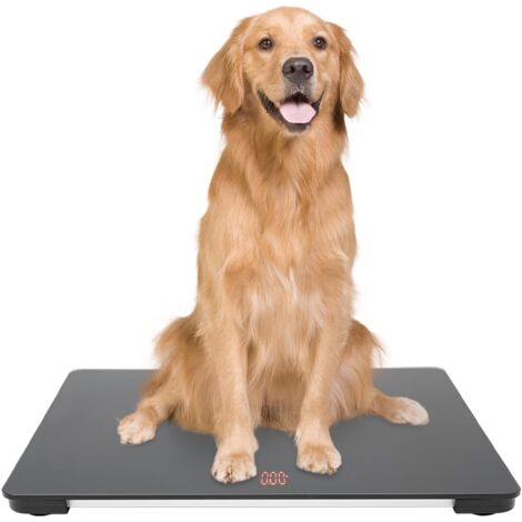 Bilancia digitale da 100 kg, per animali domestici di grandi dimensioni, con cuscinetti antiscivolo, bilancia per animali domestici, su misura per cani di grossa taglia, display LCD (1/5)