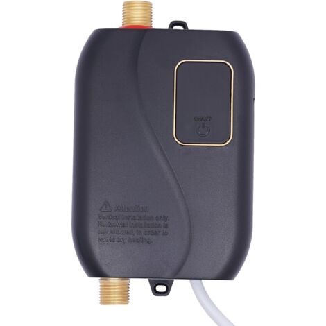 Mini scaldabagno senza serbatoio da cucina, set di acqua calda elettronico, Elettrica Istantanea scaldabagno display digitale LCD, 3500 W, 0,6 Mpa