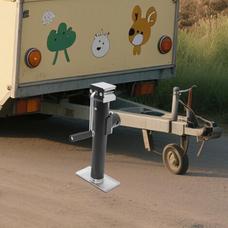 DEMA - Set Di 2 Supporti Per Rimorchio Con Manovella E Morsetto, Portata 1000 Kg Cadauno