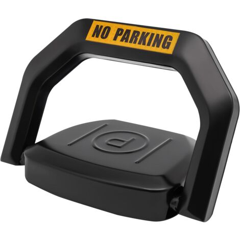 Blocco parcheggio blocco Parcheggio Auto Blocco Parcheggio telecomando automatico blocco parcheggio blocco parcheggio pieghevole bloccabile con 2 chiavi (Nero)