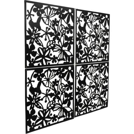 DIVCHI Cesto Appendere Da Giardino In Metallo Nero 30,5 Cm - Supporto A Muro Intrecciato, Resistente Alla Ruggine, Per Fioriere, Lanterne, Mangiatoie