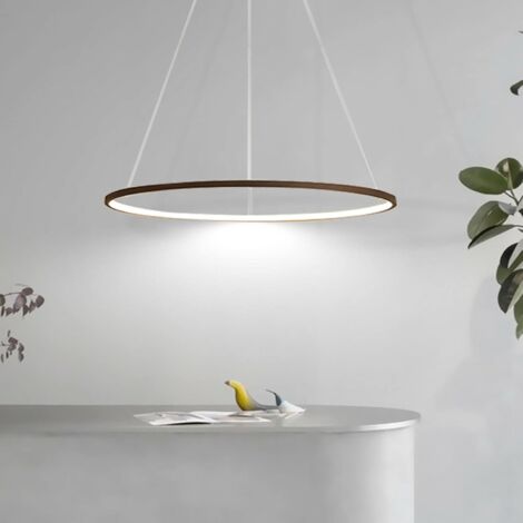 34 W LED Lampada a sospensione semplice creativo pendolo light fixture anello design cucina sala da pranzo lampadario lampada da soffitto (colore del caffè) (1/5)