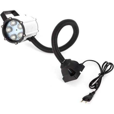 Lampada LED Da Lavoro Con Collo Di Cigno E Base Magnetica, 500 Lumen, Regolazione Focale, Alimentazione USB/Batterie 18650 - 2