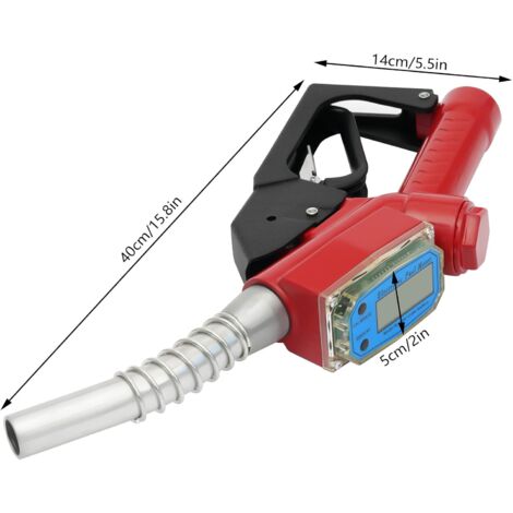 Pistola Di Erogazione Olio Con Display Elettronico, Portata 1,5 M³/h, Per Diesel/benzina/cherosene, Con 4 Unità Di Misura