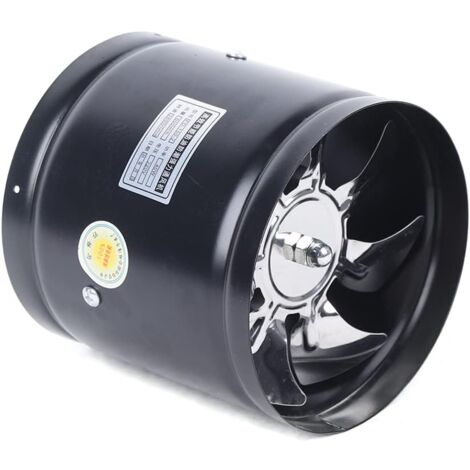 Ventilatore a tubo assiale, ventilatore a canale in metallo, ventola di scarico, 150 mm, 500 m³/h, per cucina, soggiorno, fabbrica hotel