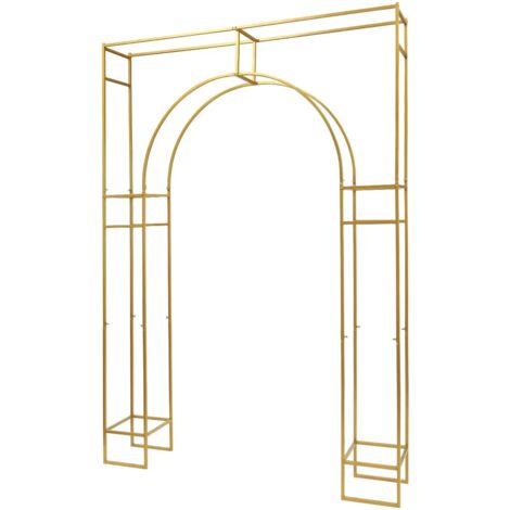 YUNRUX 2 x 2 m Arco nuziale Arco nuziale quadrato Arco per palloncini in metallo con basi Arco floreale rimovibile per matrimoni, feste di compleanno e decorazioni per banchetti (Bianco) | SHEIN ALIA