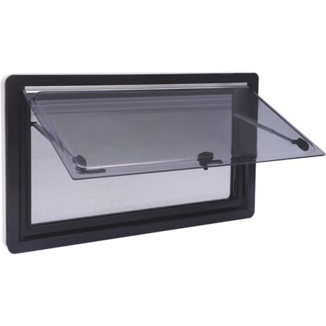 Finestra di esposizione per camper e roulotte, finestra laterale, finestra di esposizione, per camper, roulotte, furgone, camper (900 x 500 mm)
