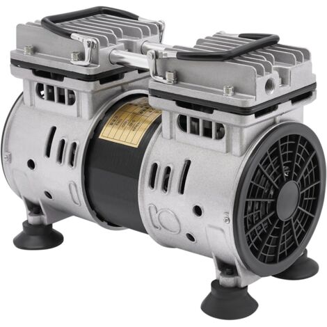 Pompa per vuoto senza olio, pompa per vuoto a pressione negativa senza olio 220V 550W, pompa per vuoto da laboratorio industriale, velocità 1400 giri/min, bassa rumorosità, eccellente dissipazione del