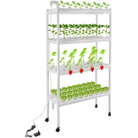 Kit di coltivazione idroponica da 108 fori Plantsite Garden Sistema di irrigazione per piante idroponiche