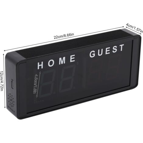 HSRG Tabellone Segnapunti Portatile a LED, Orologio 14/24 Secondi Tempo