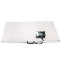 Bilancia Digitale Per Animali In Acciaio Inox – 300 Kg, Maxi Piano 103,5x53 Cm, Display LCD Con 4 Unità Di Misura