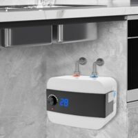 Scaldacqua Istantaneo Elettrico 6L 1500W - Mini Boiler Sotto Lavandino 0-65°C Con Protezione IPX4, Per Cucina E Bagno
