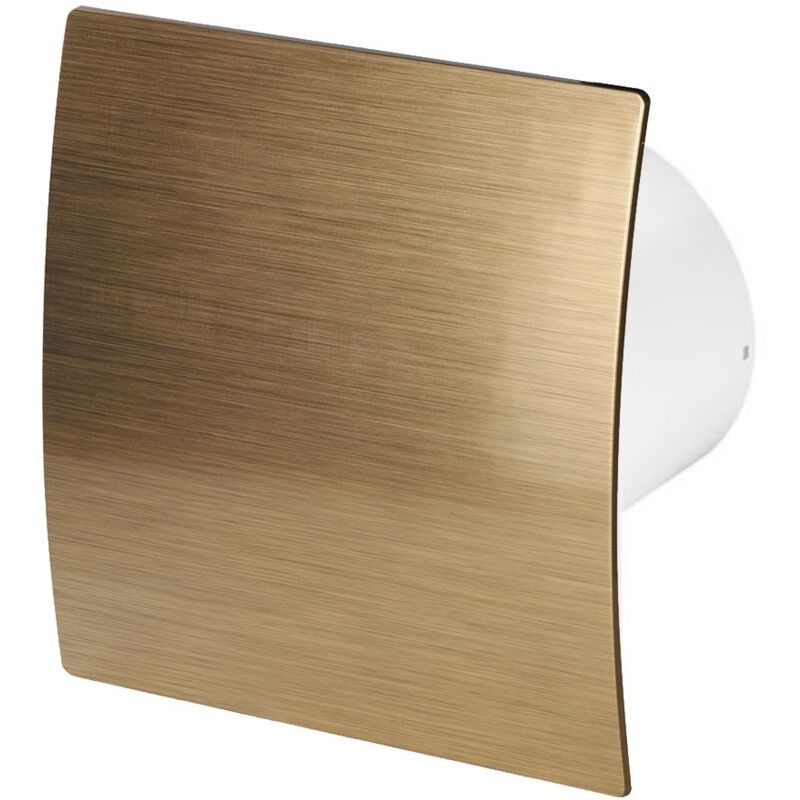 100mm Standard Extractor Fan Gold ABS Front Panel ESCUDO Wall Ceiling Ventilation