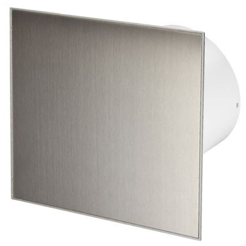 100mm Pull Cord Extractor Fan Inox Front Panel TRAX Wall Ceiling